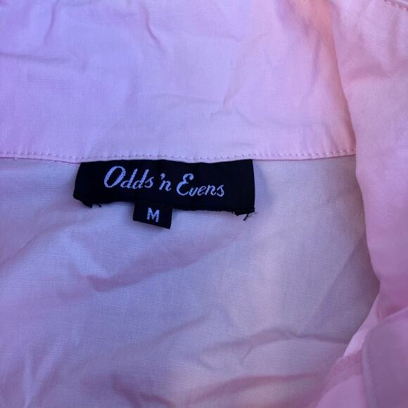 Pink bow tie high collared shirt vintage 1980s coquette balletcore office siren - Picture 9 of 9